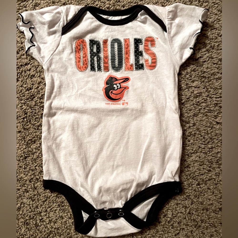 Baltimore orioles onesie 6/9 months